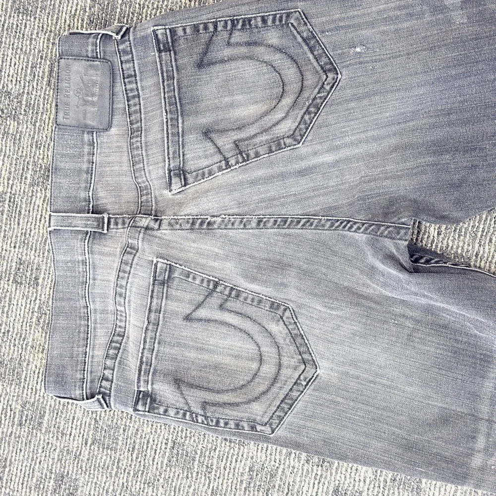 Marco No Flap SE True Religion Washed Gray Pocket-Embroidered sz 30